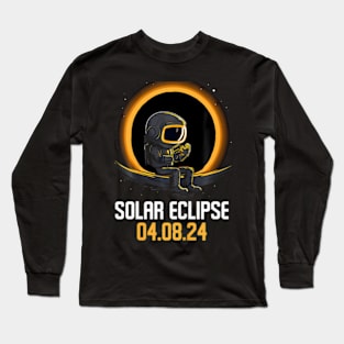 Total Solar Eclipse April 8 2024 America Solar Eclipse Long Sleeve T-Shirt